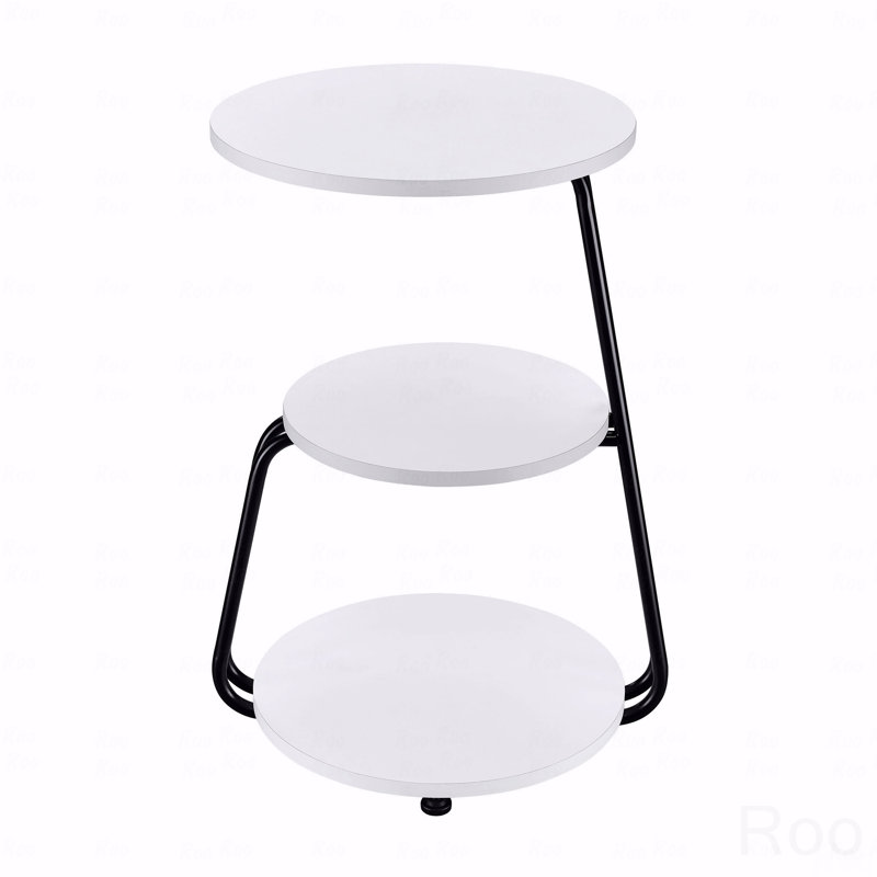 3-Tier Round Accent Side Table