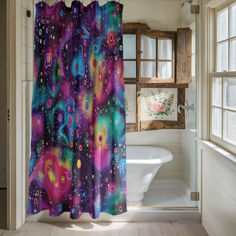 Rideau de douche Galaxy Gleam - Premium, H 74 po x l 71 po