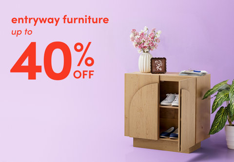 Entryway furniture up to 40% off