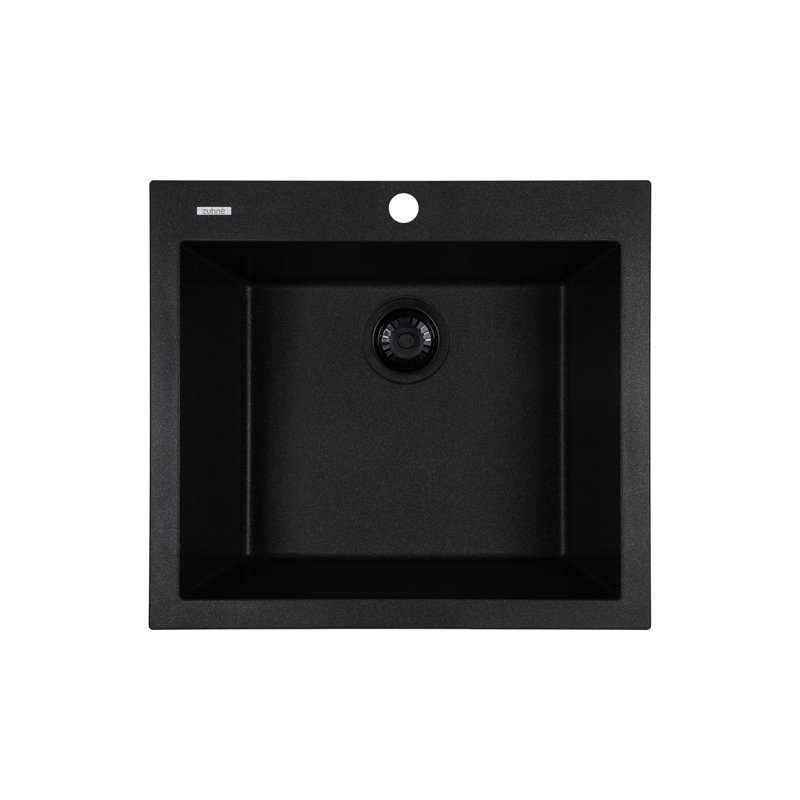 22'' L Single Bowl Granite Kitchen Sink