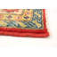 Tapis unique en laine noué à la main style ouzbé des années 2010 de 6 pi 8 po x 9 pi 7 po rouge Araina