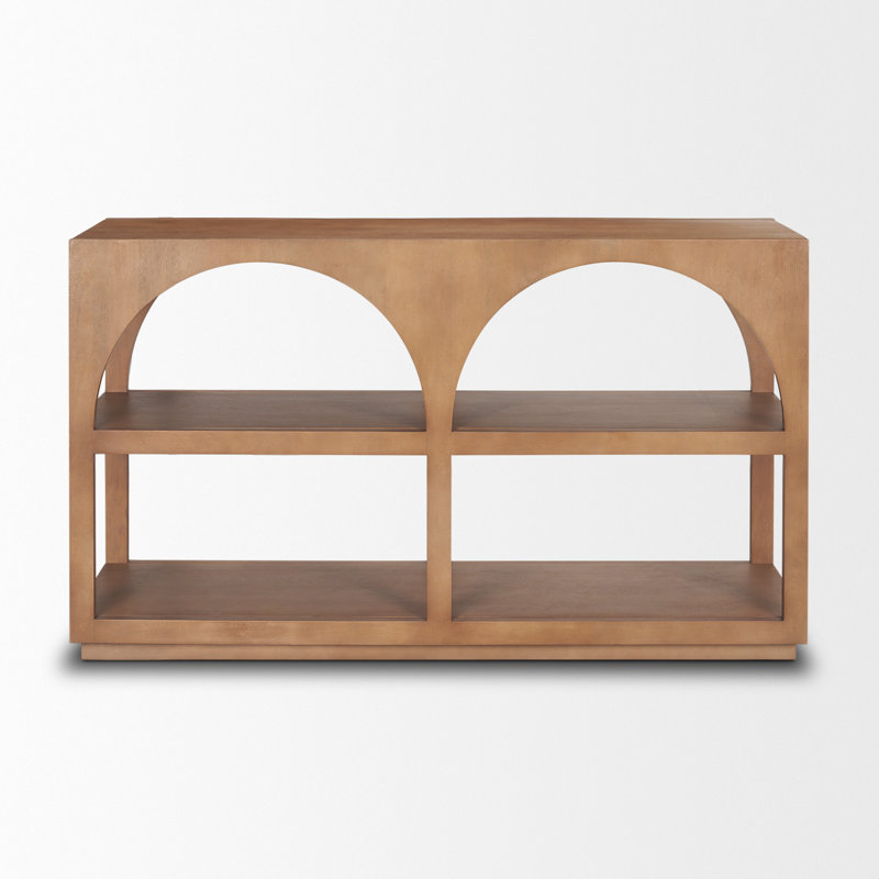 Bloomdale Solid Wood Console Table, Brown
