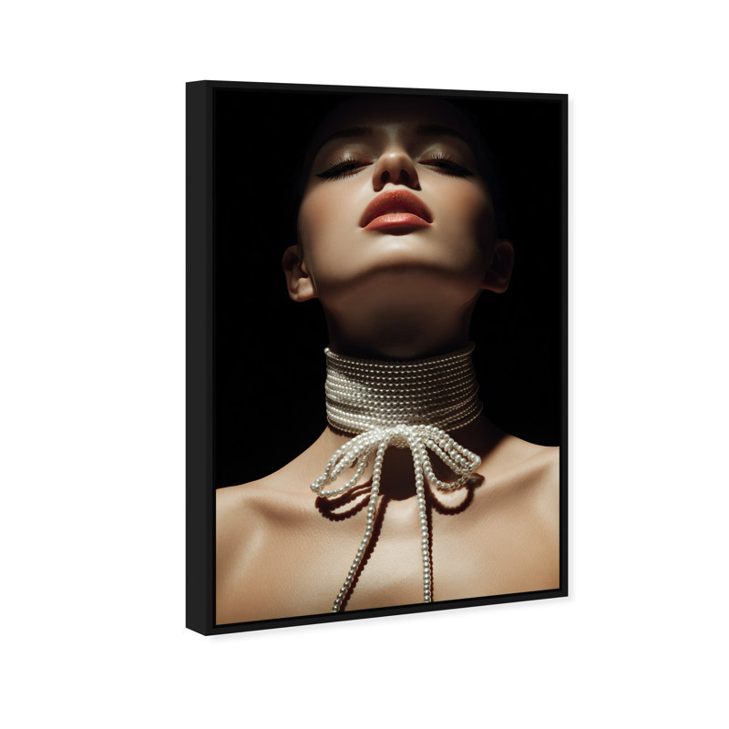 Pearl Constellation Print by Oliver Gal, 25"H x 17"W, Black Floater Frame