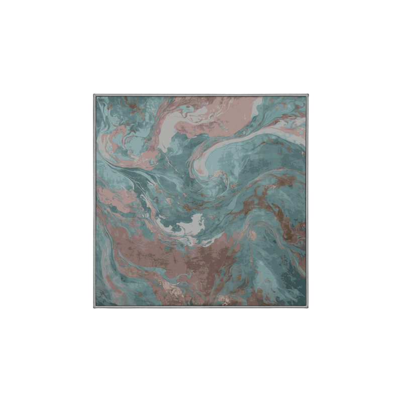 Tapis gris soyeux et moelleux, Carré 3 pi