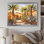 «Palm Trees Farmhouse Still Life Harmony», reproduction sur toile