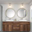 Lavabo de salle de bain semi-encastré en céramique pour salle de bain-124176885-124176886-118434222