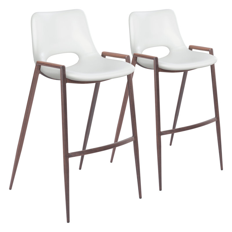 Upholstered Counter Stool with Metal Frame, Bar Stool (29.90” Seat Height)