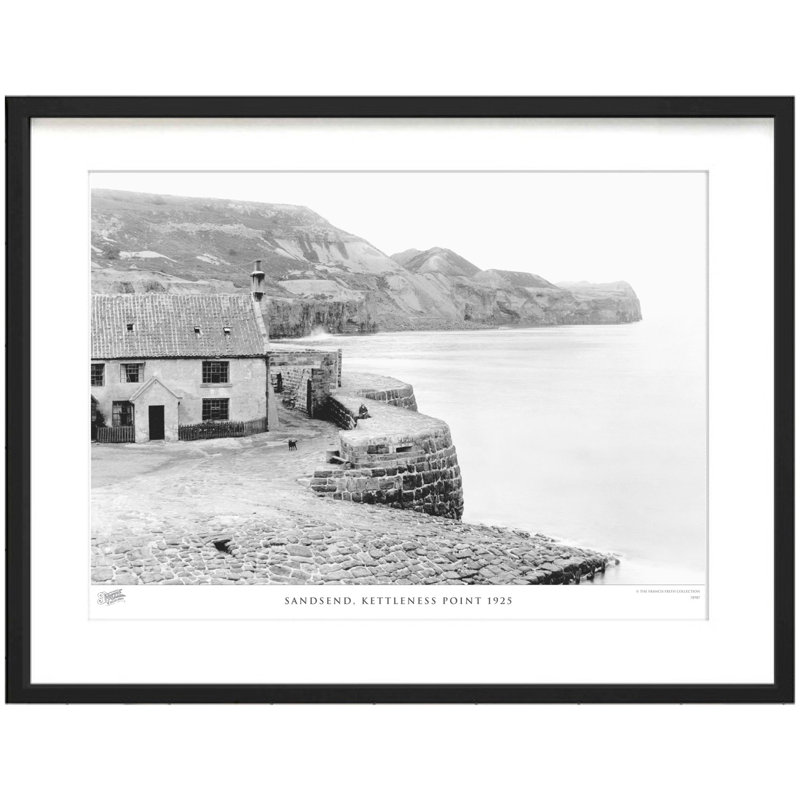 Sandsend, Kettleness Point 1925 by Francis Frith - Single Picture Frame Print, 60cm H x 80cm W x 2.3cm D