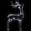 Standing Acrylic Deer Christmas Decoration - 15"