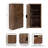 Mezzeta Mango Wood One-Door Bathroom Wall Cabinet-119119593