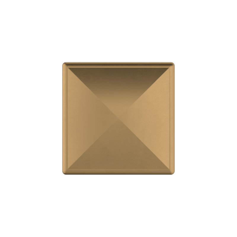 Poignée extensible carrée, H 1,5 po x l 1,5 po x P 1,13 po, Bronze champagne