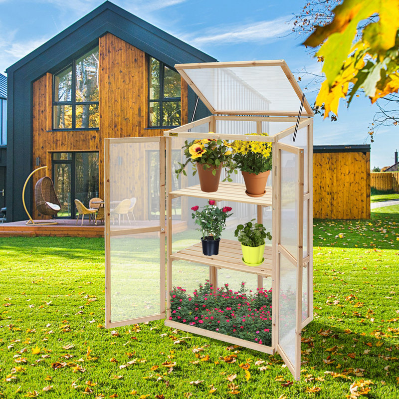 3.9' W x 2.4' D Mini Greenhouse