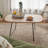 Modern Coffee Table - Minimalist Oak Veneer Top with Carbon Steel Legs, Small Space Living Room & Apartment Essential, Internet Famous Home Decor-915340762