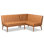 Banc rembourré en similicuir 2 pièces Hilley de H 31,5 po x l 74,4 po x P 53,5 po Hilley