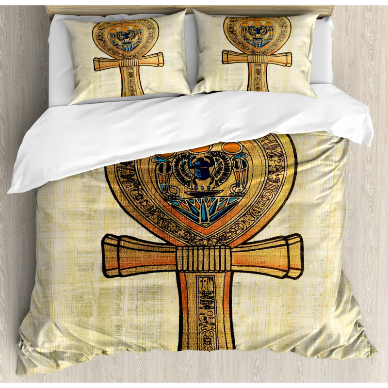 Eclectic Polyester Duvet Cover, King Duvet Cover + 2 Shams