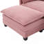 Canapé modulaire surdimensionné surdimensionné avec repose-pieds mobile, ensemble de canapés en velours côtelé moderne 102 po 4 places, canapé convertible en forme de L pour le salon et le bureau-129519897-129519902