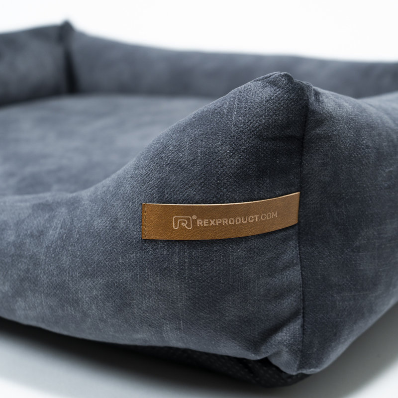 Orthopedic Memory Foam Pet Bed, 15cm H x 65cm W x 75cm D, Graphite