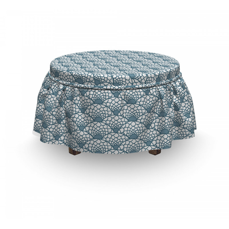 Box Cushion Ottoman Slipcover