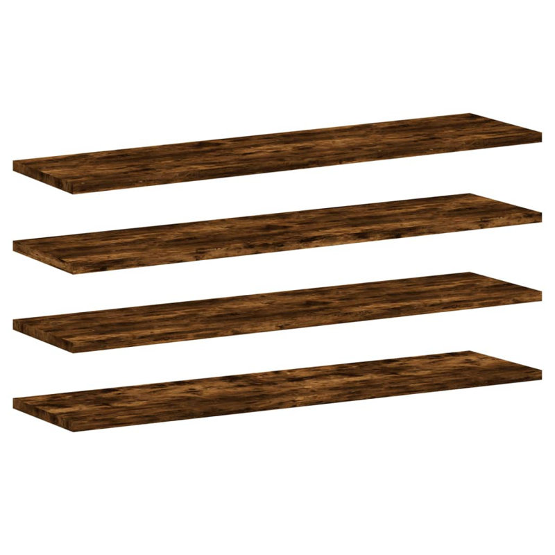 Thresa Bracket Shelf, Smoked Oak, 0.6 in H × 31.5 in W × 7.9 in D