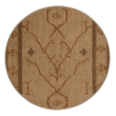 Tapis brun français lavable à la machine