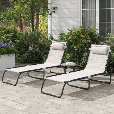 Chaise longue de piscine pliante