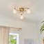 Minden Glass Semi Flush Mount-10986713