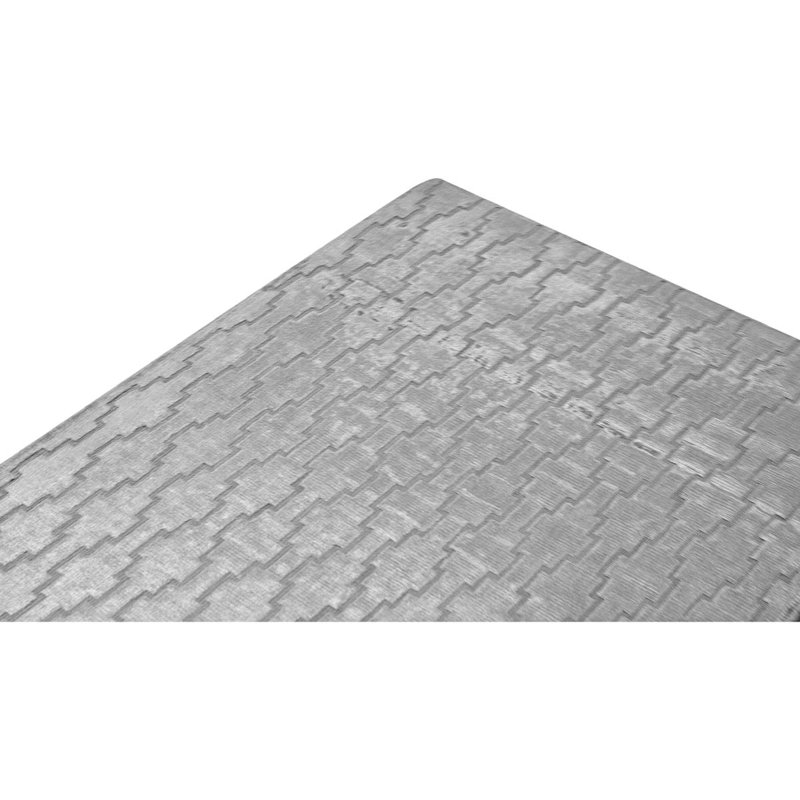 Geometric Area Rug in Gray