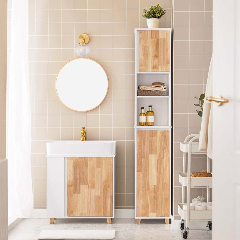 Suela Freestanding Linen Cabinet