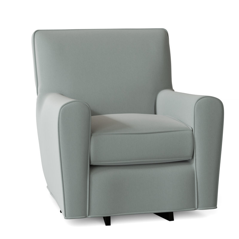 Venus Upholstered Swivel Armchair, No, Peyton 21 Dove Performance Twill