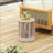 Outdoor Rattan Rope & Acacia Wood Side Table - Patio Balcony Furniture, Weather-Resistant Design For Garden, Yard, And Balcony-903020744