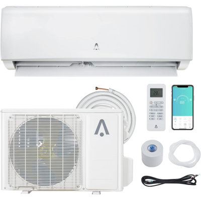 19 mini climatiseur à deux blocs SEER2, 36 000 Btu, 208 / 230V, refroidit jusqu'à 2 500 pieds carrés Ft
