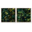 Hanshew - Ensemble de 2 collages carrés botaniques abstraits-101861838-101861839