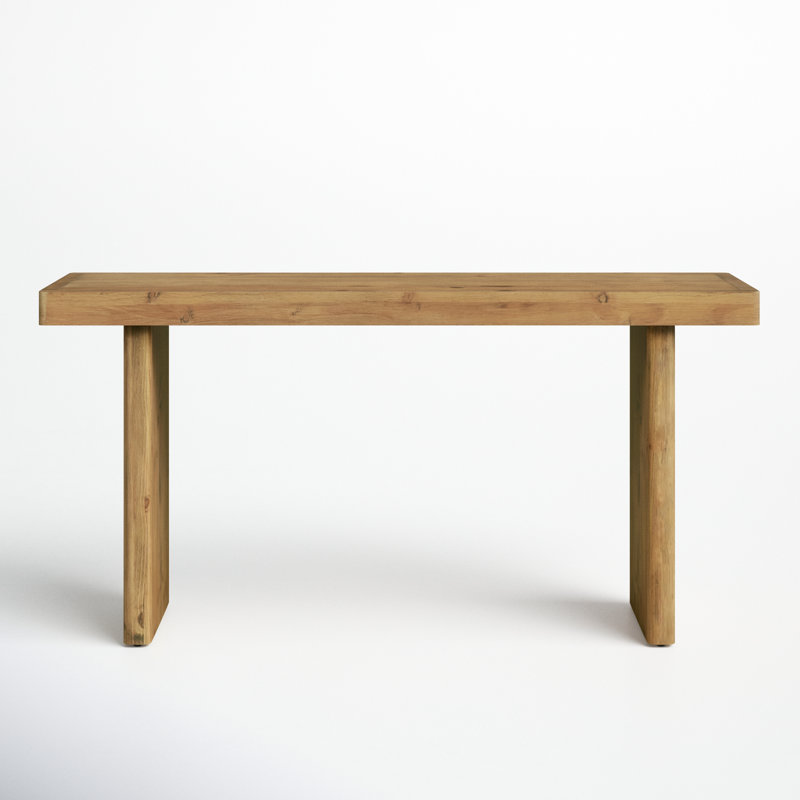 Thompkins 60'' Solid Wood Console Table, Aged Brown