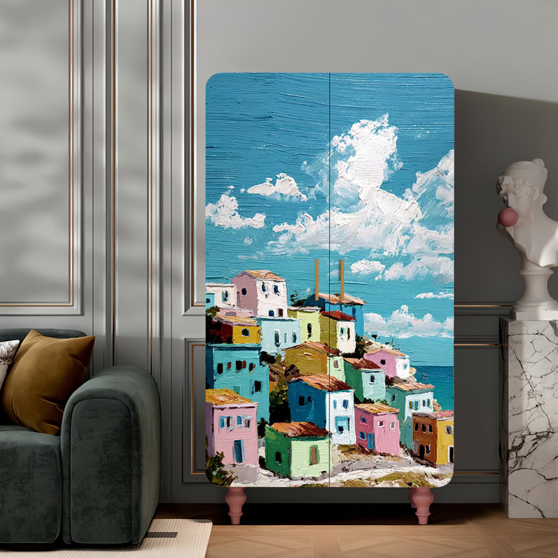 Household minimalist creative art wardrobe