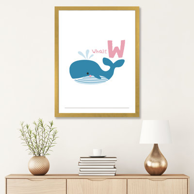 Animal Alphabet - W - impression d'art graphique