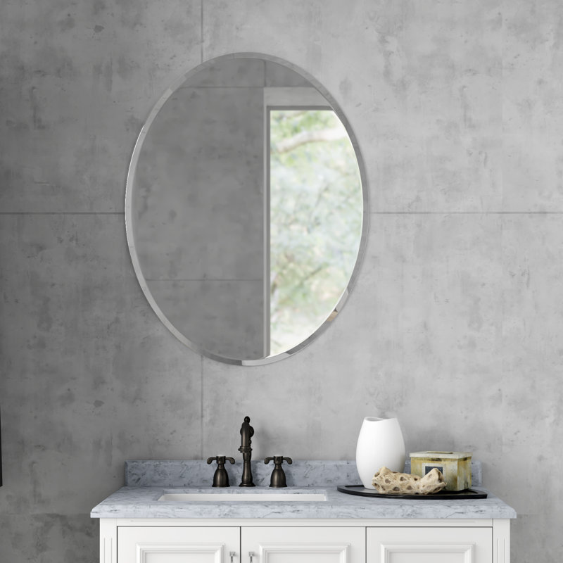 Caimen Flat Wall Mirror, 36" H x 28" W