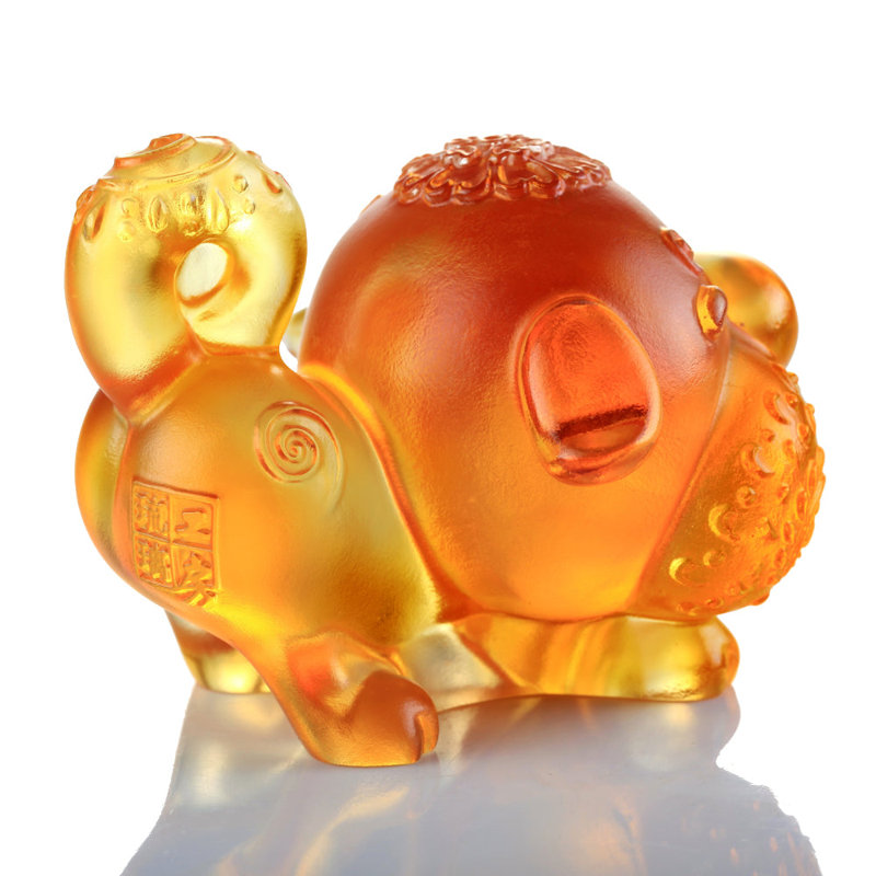 Crystal Year Of The Dog "Prosperity Comes Along" Chinese Zodiac Figurine