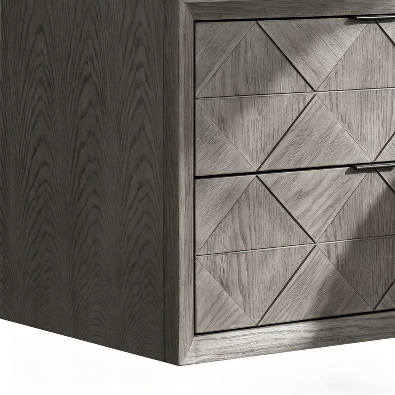 Meuble-lavabo flottant 60 po, Chêne gris