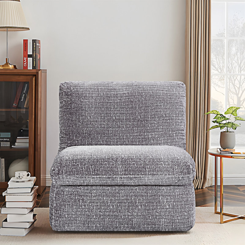 Compression Sofa Chair, Gray Corduroy