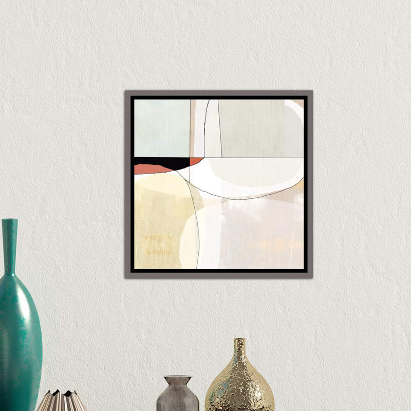 «Beuyer III» par Sisa Jasper, reproduction d'impression, H 18 po x l 18 po x 1,5 po, Toile encadrée de bois rustique foncé