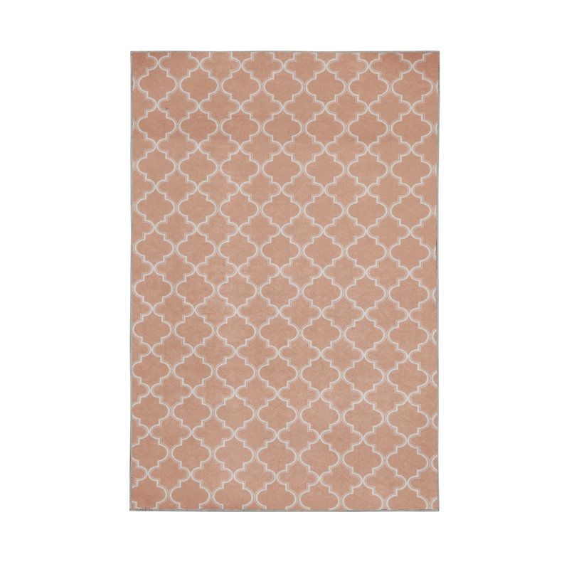 Stylish Woven Carpet (4 x 6 ft), 100% Polyester, 0.4 in Pile Height | Antibacterial, Non-Slip Underside | Machine Washable, 3D Digital Printing | Perfect for Living Room, Bedroom, and Home Decor