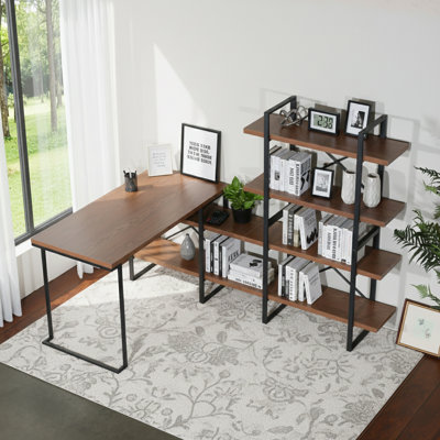 Aldred Reversible L-Shape Desk by Steelside