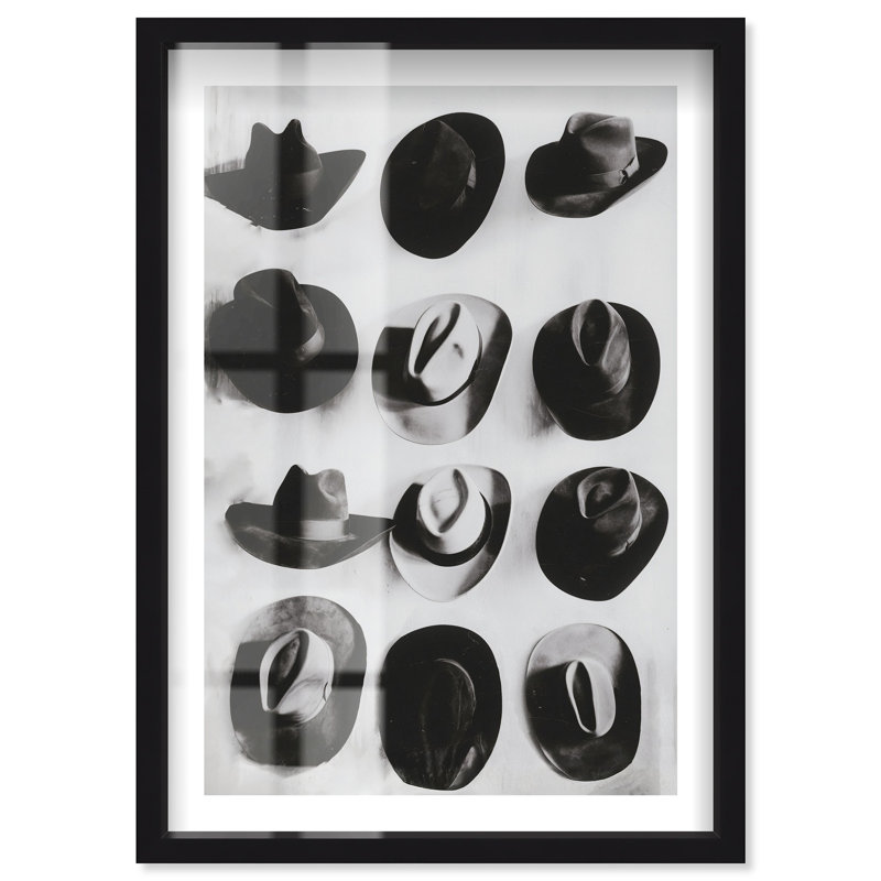Collection Black and White Shadowbox par Notoriart, H 31 po x l 21 po, Noir