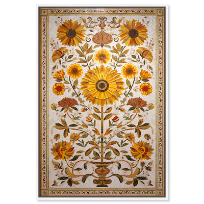 «Golden Tree of Life», reproduction d'art sur toile par Art Remedy