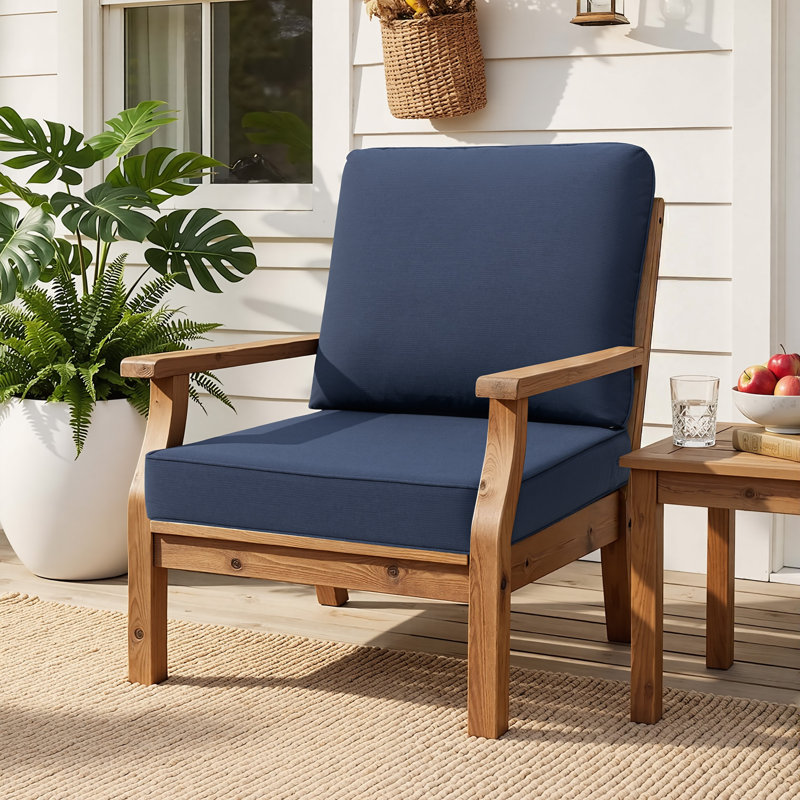 Outdoor Deep Seating Cushion Set, 1, Navy
