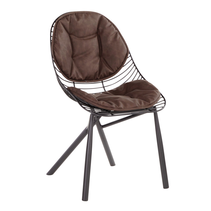 Chaise d'appoint large de 25,4 po Kadience, Polyester espresso