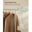 Clothes Rail, Clothes Rack, Extendable Hanging Rail, Clothing Storage With Wheels, 45 Kg Total Max. Load, 40 X (83-120) X 156 Cm-1270083313