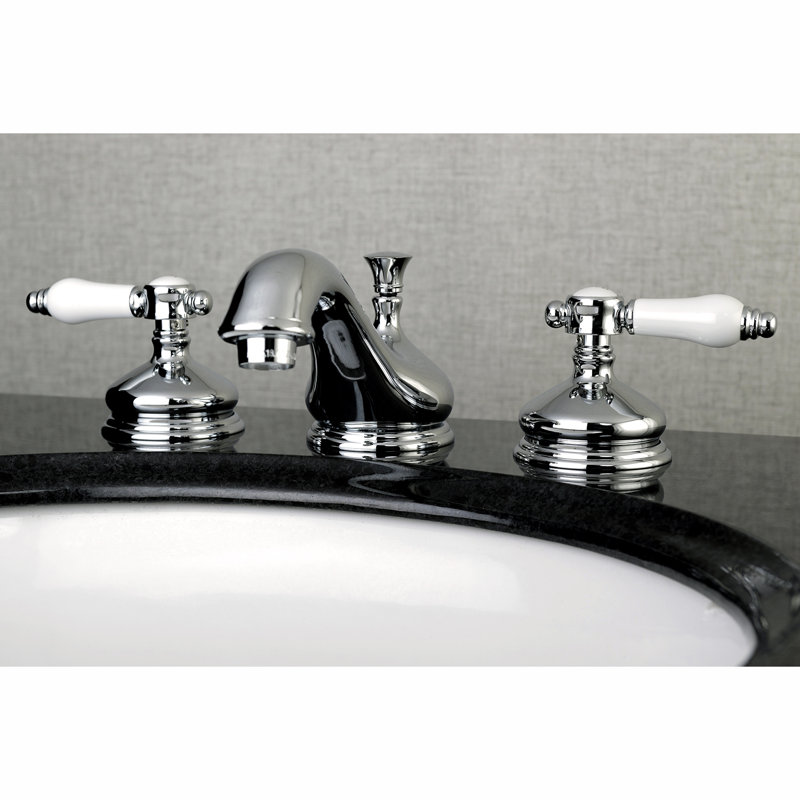 Robinet pour salle de bain espacé à l’air avec ensemble de drain bel air, Chrome poli