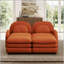 Canapé modulaire en tissu à deux places avec repose-pieds et repose-pieds ergonomique Cloud-Like-294504256
