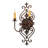 Louisa Steel Candle Wall Light